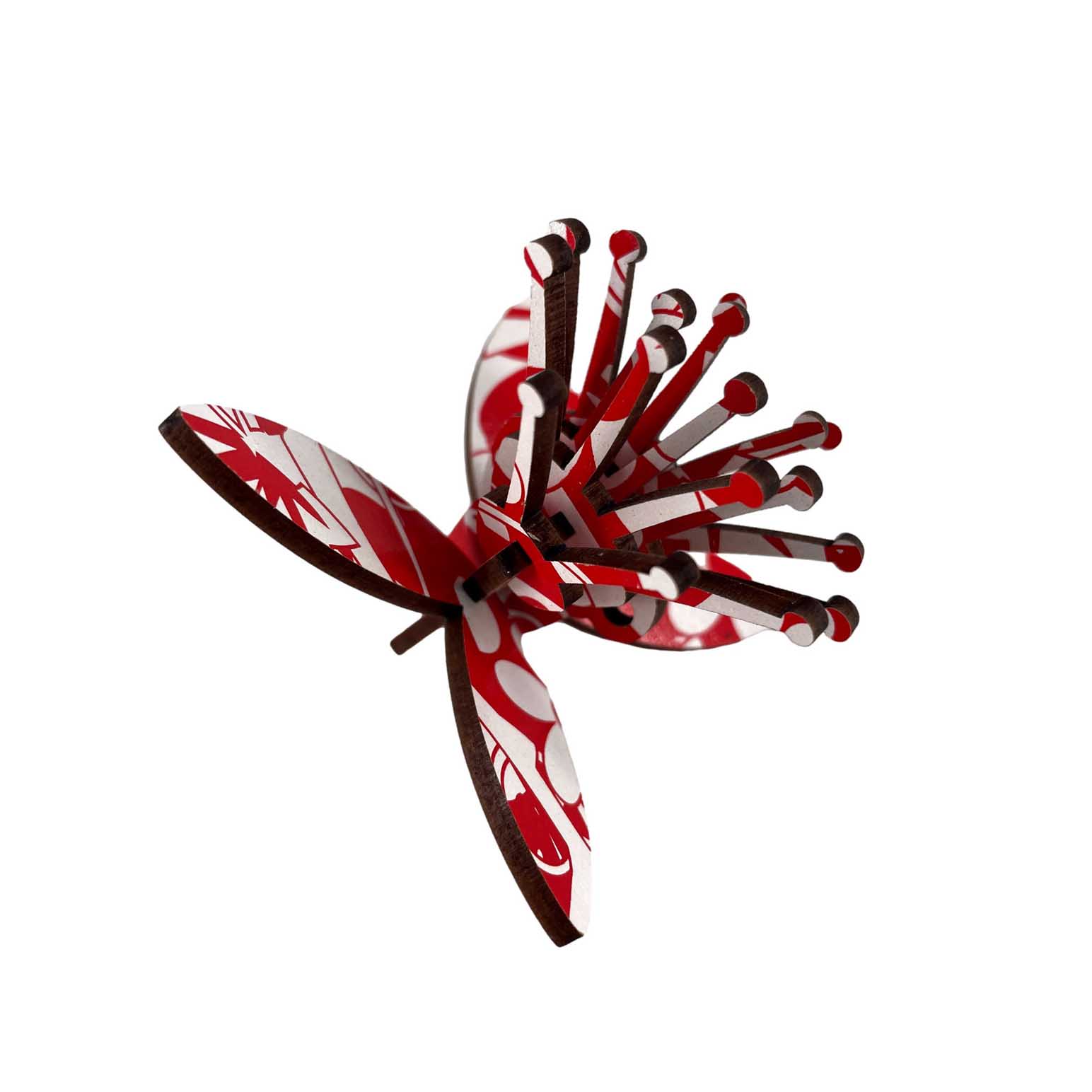 Abstract Designs Floral Red Pohutukawa Xmas Decoration